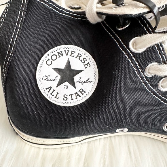 Retro Chuck 70 Black High Top Sneakers Unisex 8M/10W NIB Black/White Converse - Picture 8 of 11